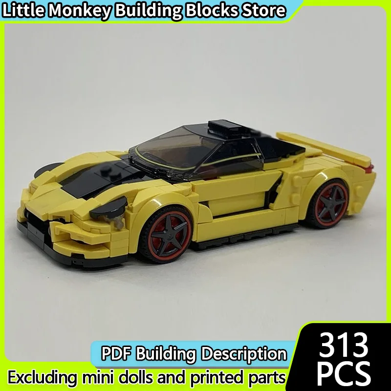 Speed Racing Car Model MOC Building Bricks R1 Plug-In Hybrid Supercar Modular Technology Children Holiday Gift Assemble Toy Suit