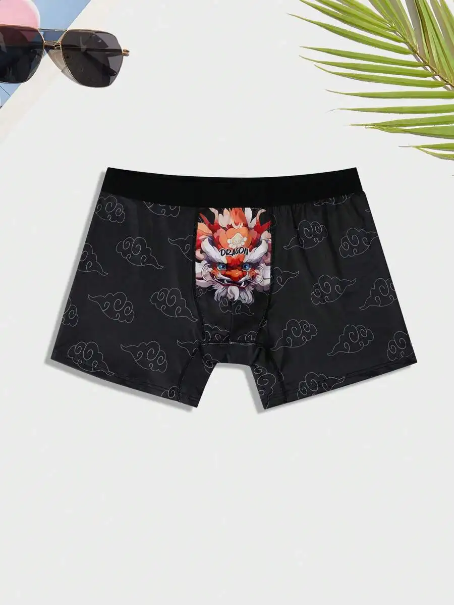 Mens Dragon And Cloud Print Boxer Shorts
Mens Dragon And Cloud Print Boxer Shorts