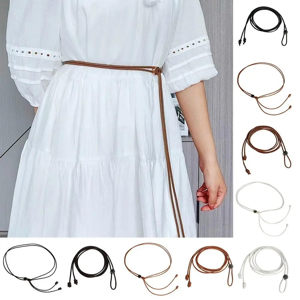 Soft PU Leather Rope Belts Adjustable Luxury Thin Waist Chain DIY Decorative Woven Waistband Strap
Soft PU Leather Rope Belts Adjustable Luxury Thin Waist Chain DIY Decorative Woven Waistband Strap