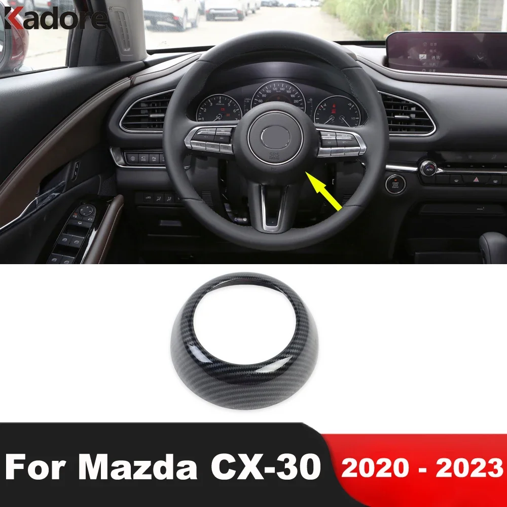 Car Steering Wheel Decoration Cover Trim For Mazda CX30 CX-30 2020 2021 2022 2023 Carbon Fiber Interior Mouldings Accessories
Car Steering Wheel Decoration Cover Trim For Mazda CX30 CX-30 2020 2021 2022 2023 Carbon Fiber Interior Mouldings Accessories