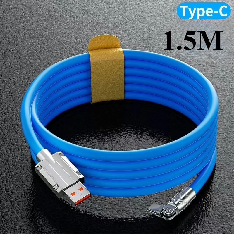 High-Speed 120W 7A USB Type C Cable with 180° Rotatable Elbow, Data Cable for Xiaomi Redmi Honor Phone Charger
High-Speed 120W 7A USB Type C Cable with 180° Rotatable Elbow, Data Cable for Xiaomi Redmi Honor Phone Charger