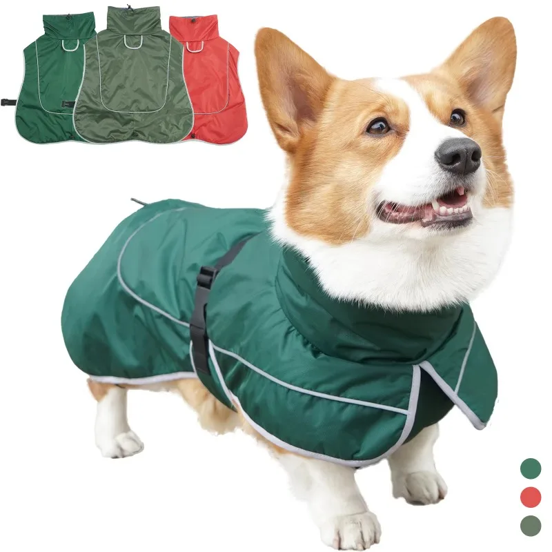 New Winter Dog Jacket Reflective Waterproof Windproof Warm Polyester Pet Raincoat Three Colors
New Winter Dog Jacket Reflective Waterproof Windproof Warm Polyester Pet Raincoat Three Colors