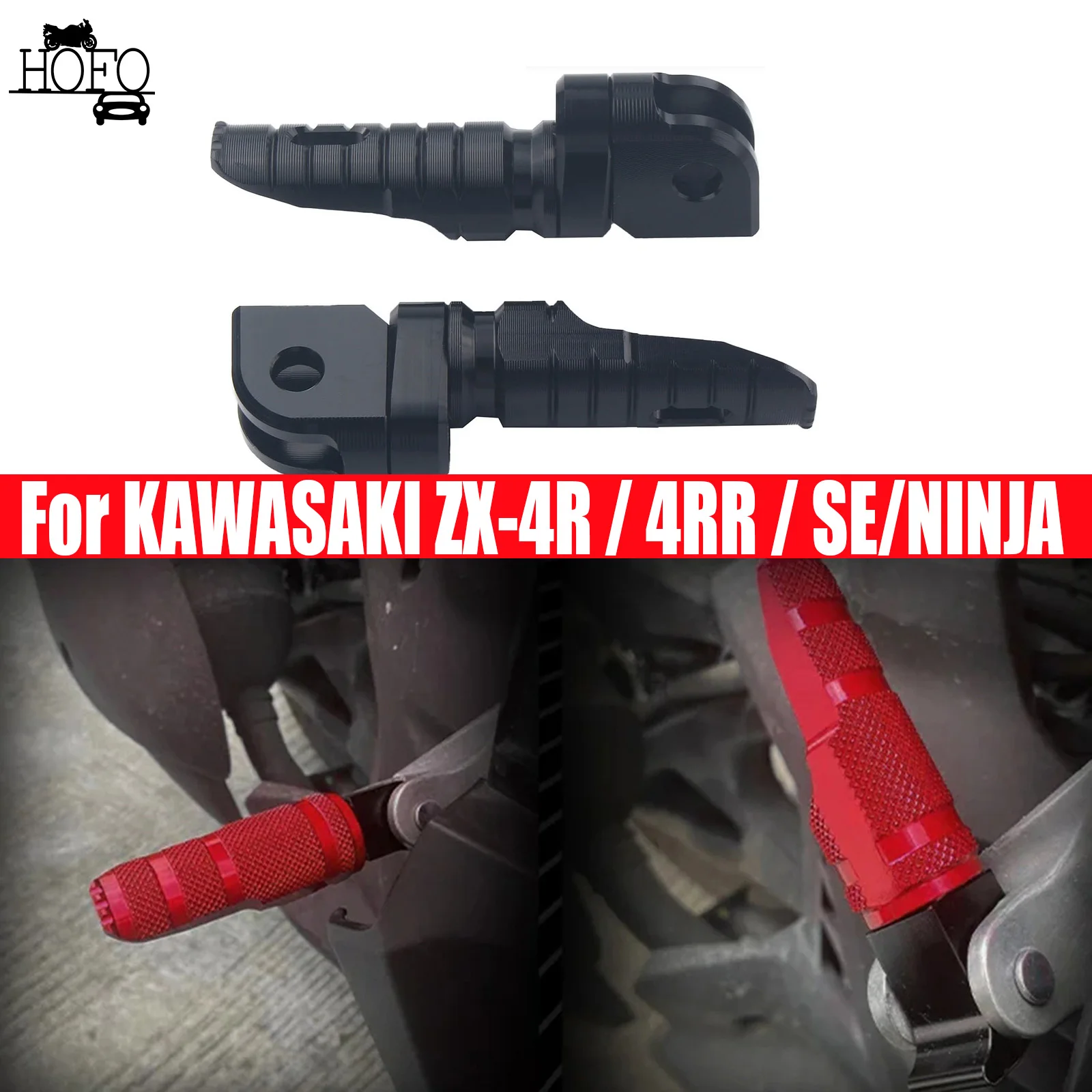 2X Front Footrests Foot Peg Fit For KAWASAKI ZX-4R/4RR/SE 2024-2025 Black Grey Green 
2X Front Footrests Foot Peg Fit For KAWASAKI ZX-4R/4RR/SE 2024-2025 Black Grey Green