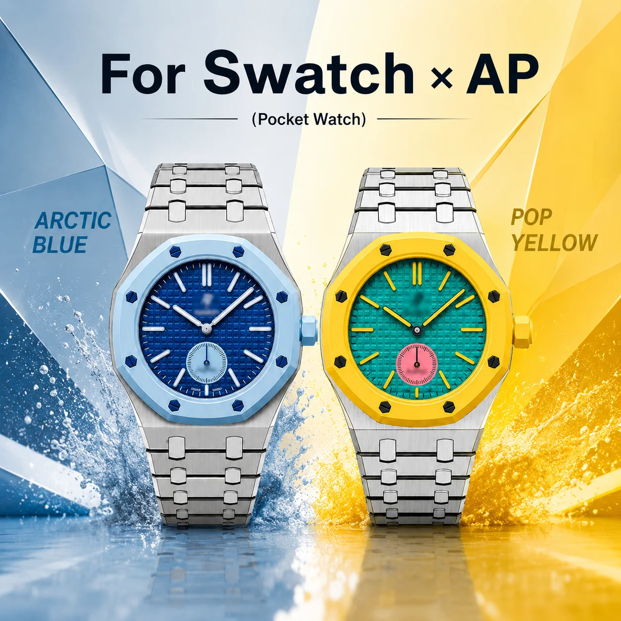 Pre-Sale Product For A-P Swatch Royal Pop Case Luxury Modification Kit, Fashion Protection, Stainless Steel & Fluororubber Strap
Pre-Sale Product For A-P Swatch Royal Pop Case Luxury Modification Kit, Fashion Protection, Stainless Steel & Fluororubber Strap