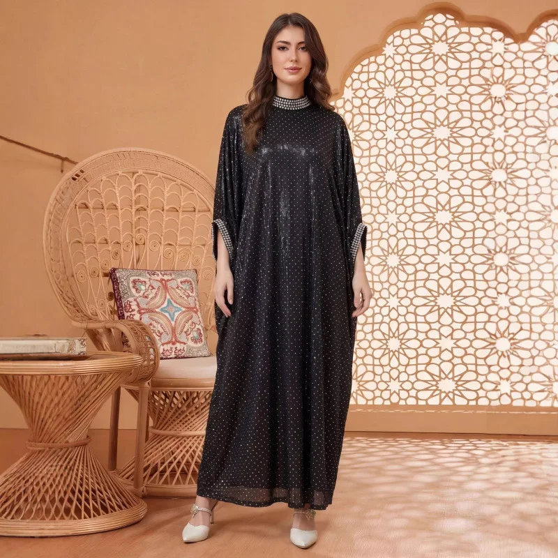 Nr1535 Plus Size Women's Round Neck Dress, Loose Fit, New Style Women's Dress Robe Abaya Ramadan Dubai Luxury Islam Elegant
Nr1535 Plus Size Women's Round Neck Dress, Loose Fit, New Style Women's Dress Robe Abaya Ramadan Dubai Luxury Islam Elegant