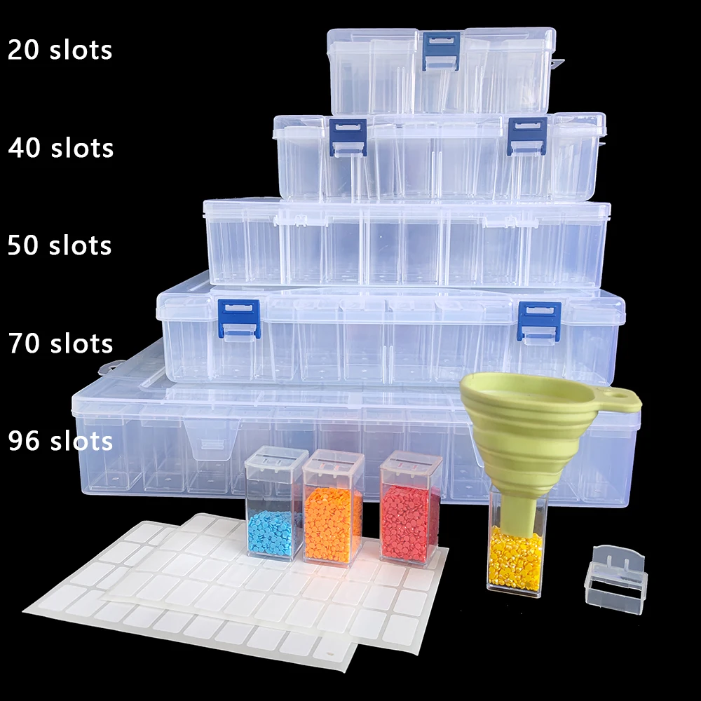 Square Plastic Diamond Painting Storage Box - Embroidery Mosaic Accessories Organizer Art Utensils Tool Box for DIY Craft Lovers
Square Plastic Diamond Painting Storage Box - Embroidery Mosaic Accessories Organizer Art Utensils Tool Box for DIY Craft Lovers