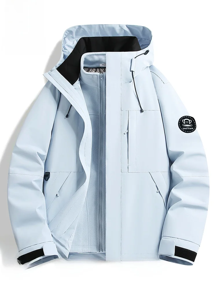 Мужская осенняя куртка Paul Frank с капюшоном, на флисовой подкладке, для активного отдыха, верхняя одежда для молодежи, трендовая, из полиэфирного волокна
Мужская осенняя куртка Paul Frank с капюшоном, на флисовой подкладке, для активного отдыха, верхняя одежда для молодежи, трендовая, из полиэфирного волокна