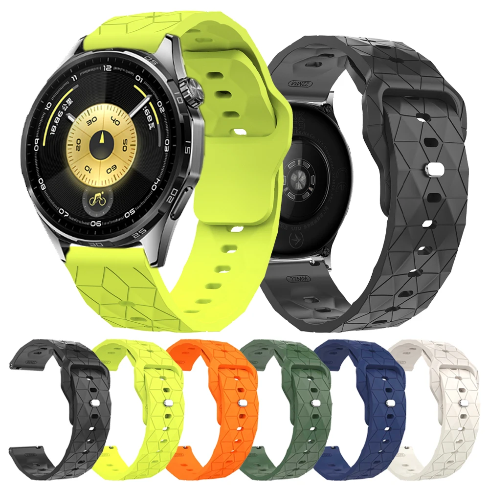 Силиконовый ремешок с футбольным узором 22 мм для HUAWEI WATCH 5 4 Pro Ultimate/GT6/GT 6 5 Pro GT 5 4 3 46 мм, мягкий ремешок, браслет, замена
Силиконовый ремешок с футбольным узором 22 мм для HUAWEI WATCH 5 4 Pro Ultimate/GT6/GT 6 5 Pro GT 5 4 3 46 мм, мягкий ремешок, браслет, замена