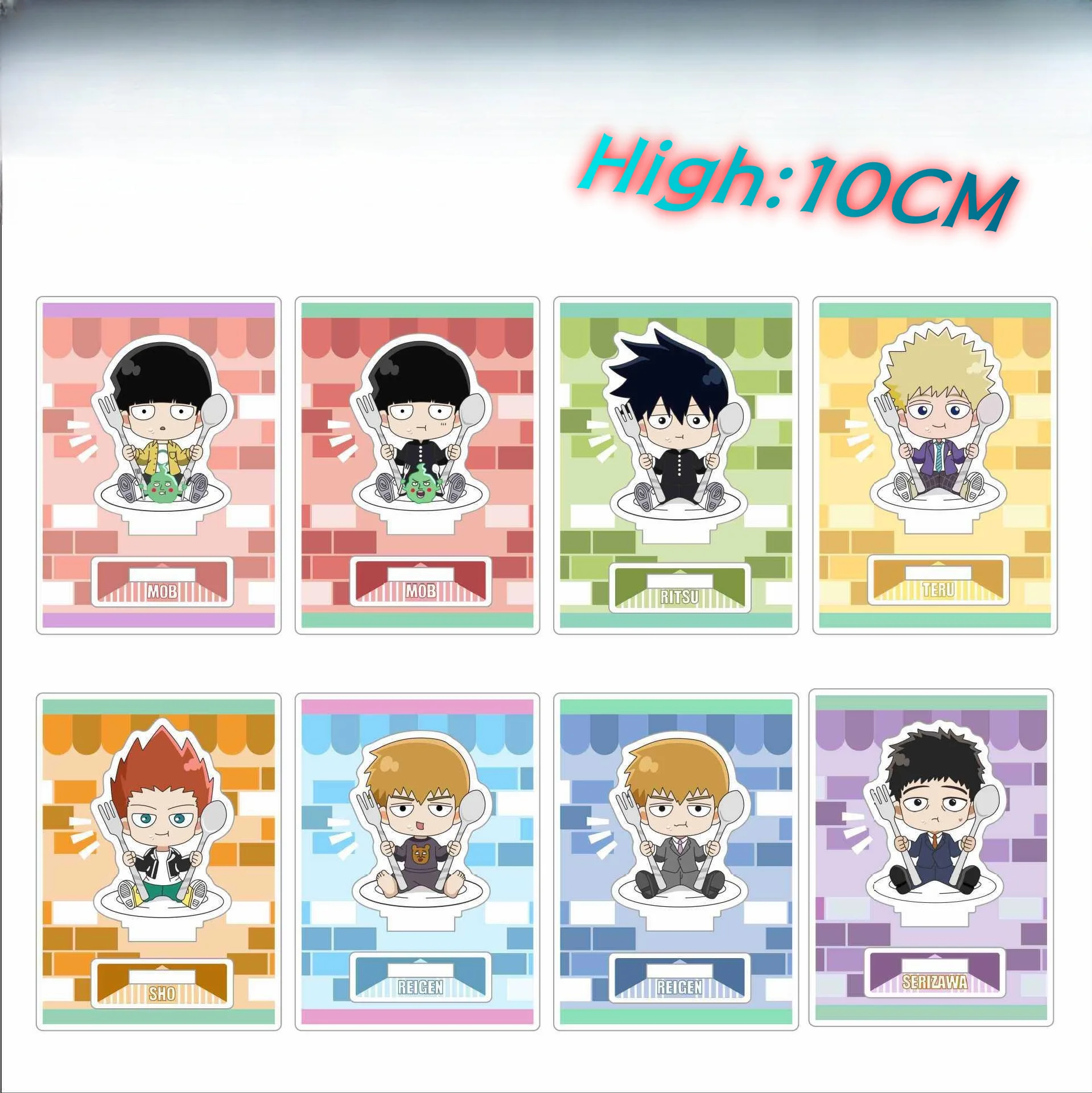 Kawaii Anime Mob Psycho 100 Acrylic Acrylic Stand Doll Mini Figure Model Plate cute creative charm Cosplay Toy for Gift 10CM
Kawaii Anime Mob Psycho 100 Acrylic Acrylic Stand Doll Mini Figure Model Plate cute creative charm Cosplay Toy for Gift 10CM