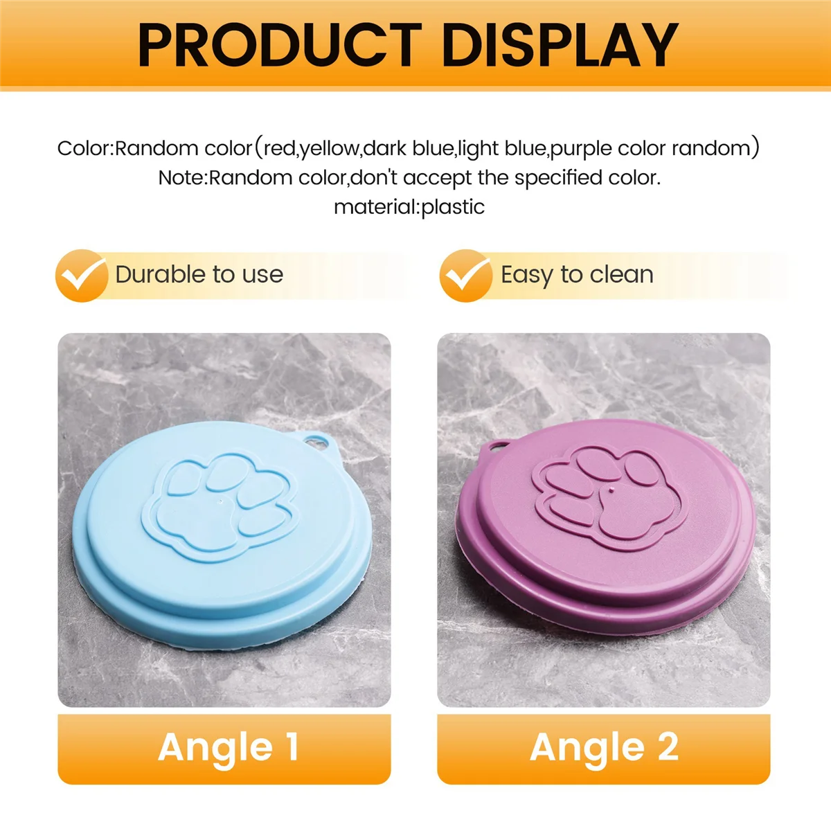 New User~2 Pcs Reusable Pet Dog Can Tin Food Covers With Print Fresh Pet Cans Plastic Lid Caps-Random Color
New User~2 Pcs Reusable Pet Dog Can Tin Food Covers With Print Fresh Pet Cans Plastic Lid Caps-Random Color