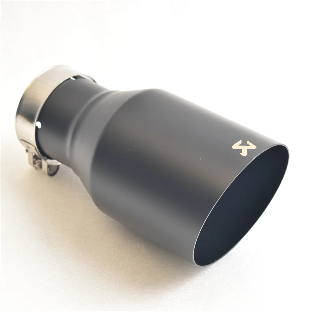 AK 304 Stainless Steel Matte Black Exhaust Tip Single Exit Angled Muffler Tail Pipe Universal Fit for Cars SUVs 51mm/63mm
AK 304 Stainless Steel Matte Black Exhaust Tip Single Exit Angled Muffler Tail Pipe Universal Fit for Cars SUVs 51mm/63mm