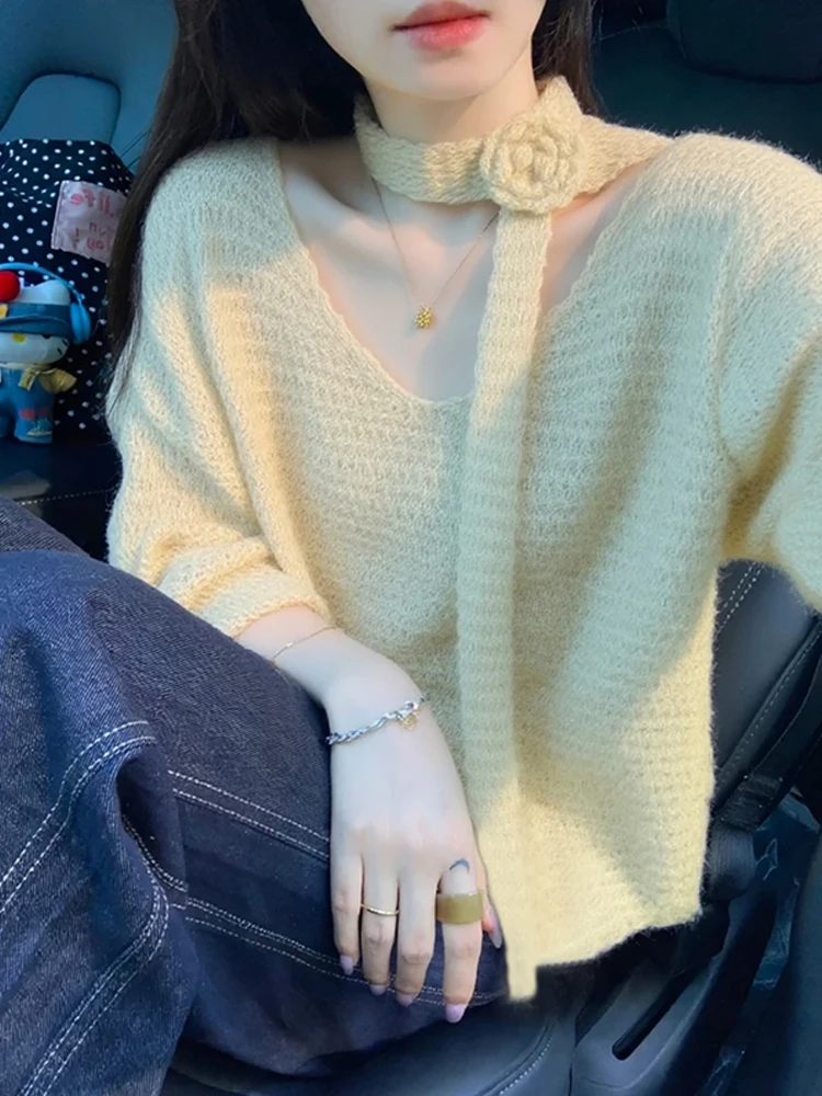 Ladies V-ne Knitted Sweater with Sa Long Sve Casual Sle Winter New Arrival Soft Medium Thiened Daily Wear Open Car...
Ladies V-ne Knitted Sweater with Sa Long Sve Casual Sle Winter New Arrival Soft Medium Thiened Daily Wear Open Car...