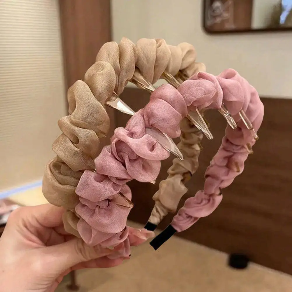 Super Fairy Pleated Bubble Headband Gentle Temperament Light Luxury Toothed Headband Teeth Hair Hoops Headband
Super Fairy Pleated Bubble Headband Gentle Temperament Light Luxury Toothed Headband Teeth Hair Hoops Headband