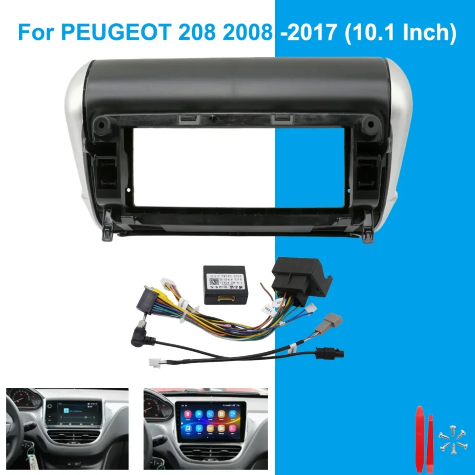 For PEUGEOT 208 2008 2012-2017 10.1 Inch Car Radio Fascia Frame Dashboard Panel Android Stereo Installation Trim Kit
For PEUGEOT 208 2008 2012-2017 10.1 Inch Car Radio Fascia Frame Dashboard Panel Android Stereo Installation Trim Kit