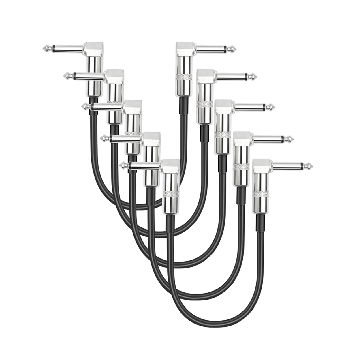 UJVS-5 Packs Guitar Effect Pedal Flat Patch Cables 6 Inch Length with 1/4 Inch Right Angle Connectors Patch Cable
UJVS-5 Packs Guitar Effect Pedal Flat Patch Cables 6 Inch Length with 1/4 Inch Right Angle Connectors Patch Cable