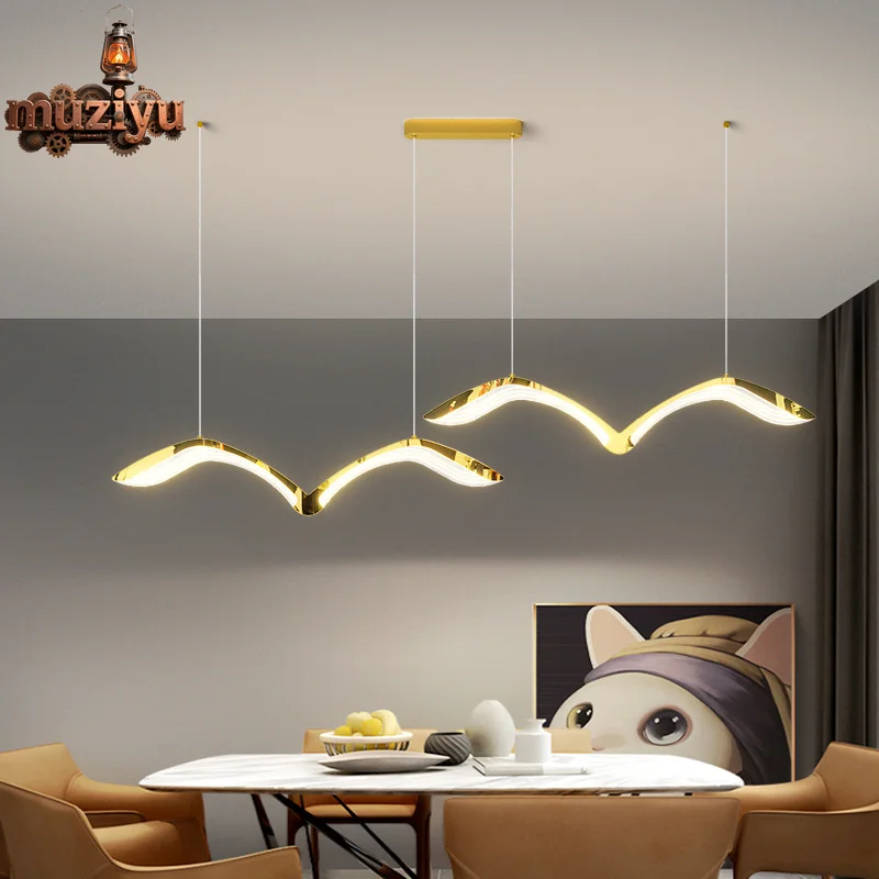 Muziyu Modern light luxury seagull style restaurant Fashion shaped chandelier simple LED plating Nordic dining room bedroom livi
Muziyu Modern light luxury seagull style restaurant Fashion shaped chandelier simple LED plating Nordic dining room bedroom livi