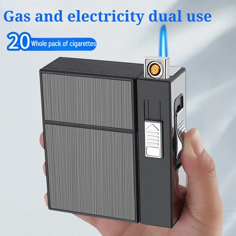 New Metal Digital Power Display Smart Lighter Cigarette Box Lighter Integrated Portable Multi-functional Men's Cigarette Lighter
New Metal Digital Power Display Smart Lighter Cigarette Box Lighter Integrated Portable Multi-functional Men's Cigarette Lighter