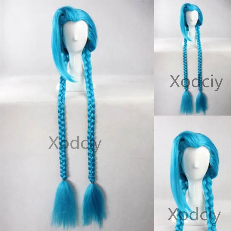 LOL Arcane Jinx Cosplay Wig Hair 51Inch Blue Long Braid Wigs Heat Resistant Synthetic for Women Girls Cosplay Party + Wig Cap
LOL Arcane Jinx Cosplay Wig Hair 51Inch Blue Long Braid Wigs Heat Resistant Synthetic for Women Girls Cosplay Party + Wig Cap
