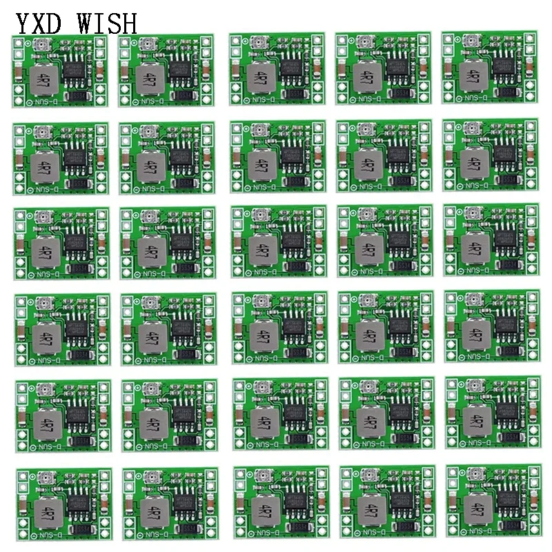 100pcs MP1584EN Step-Down Power Module DC-DC 3A Adjustable Buck Converter Board LM2596 Ultra-Ultra-Small Size
100pcs MP1584EN Step-Down Power Module DC-DC 3A Adjustable Buck Converter Board LM2596 Ultra-Ultra-Small Size
