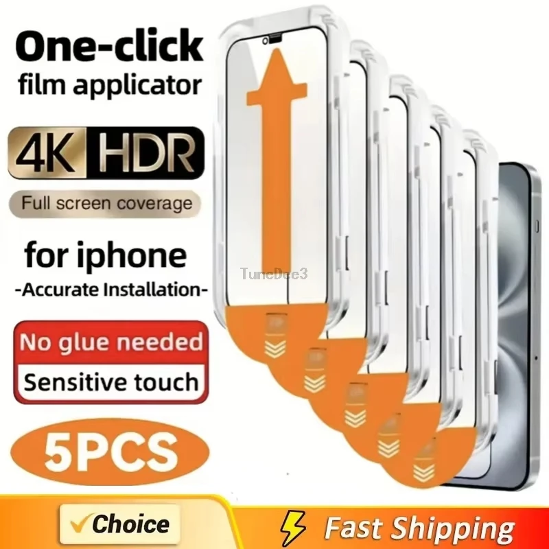 Dust Free Installation Screen Protector For iPhone 17 Pro 16 15 13 12 11 14 Pro Max 8 7 Plus 16e Air Mini XR X SE Tempered Glass
Dust Free Installation Screen Protector For iPhone 17 Pro 16 15 13 12 11 14 Pro Max 8 7 Plus 16e Air Mini XR X SE Tempered Glass