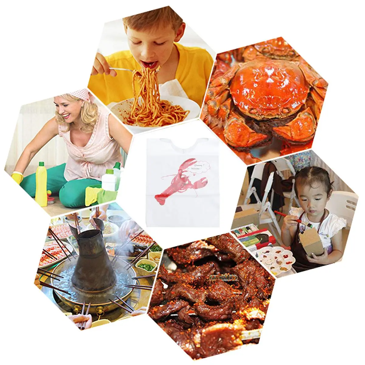 100PCS Disposable Plastic Aprons Waterproof Oilproof Lightweight Durable for Restaurant Family BBQ Catering
100PCS Disposable Plastic Aprons Waterproof Oilproof Lightweight Durable for Restaurant Family BBQ Catering