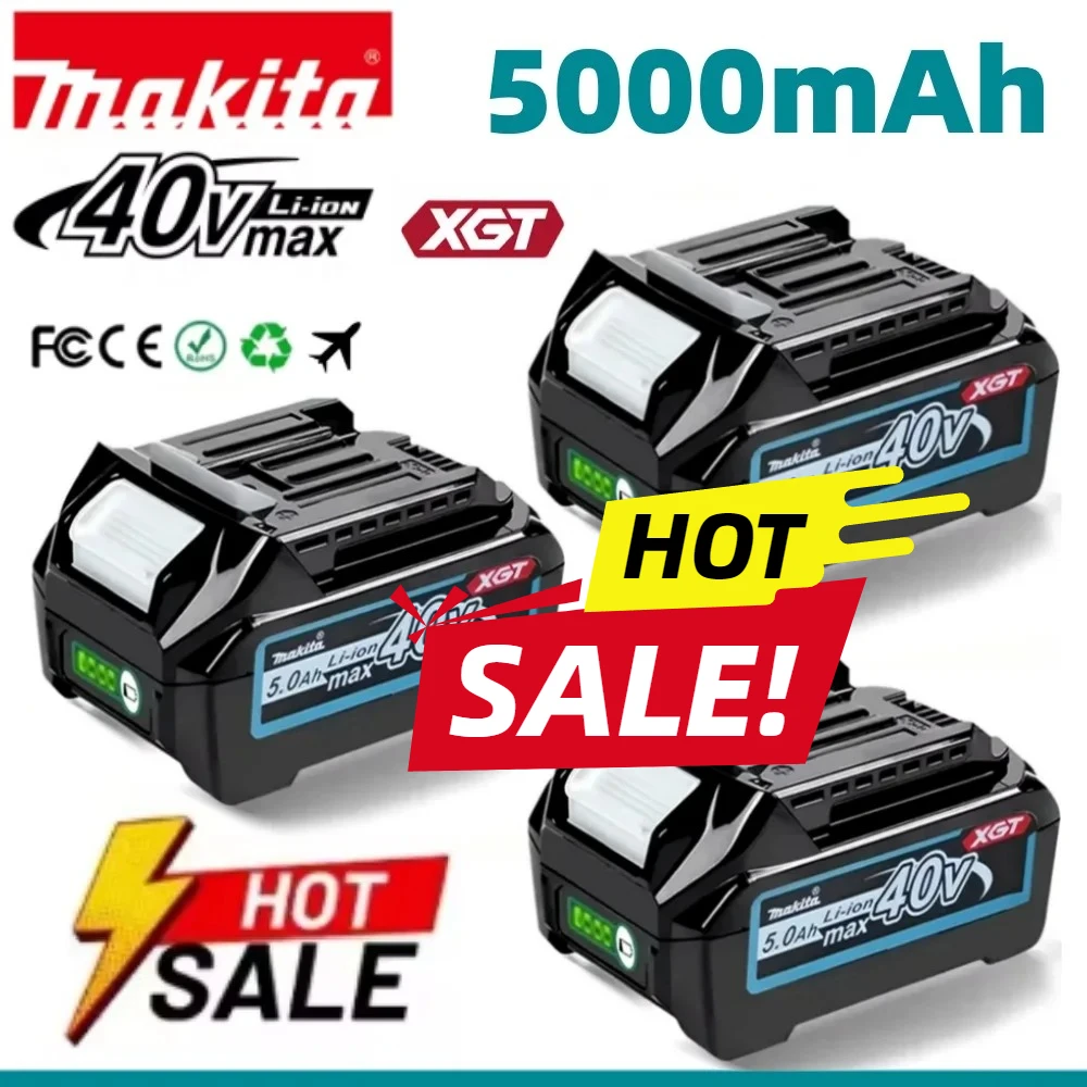 Makita 40V MAX XGT Original Battery Lithium Ion Battery 5000mAh BL4020 BL4025 BL4040 BL4050 BL4080
Makita 40V MAX XGT Original Battery Lithium Ion Battery 5000mAh BL4020 BL4025 BL4040 BL4050 BL4080