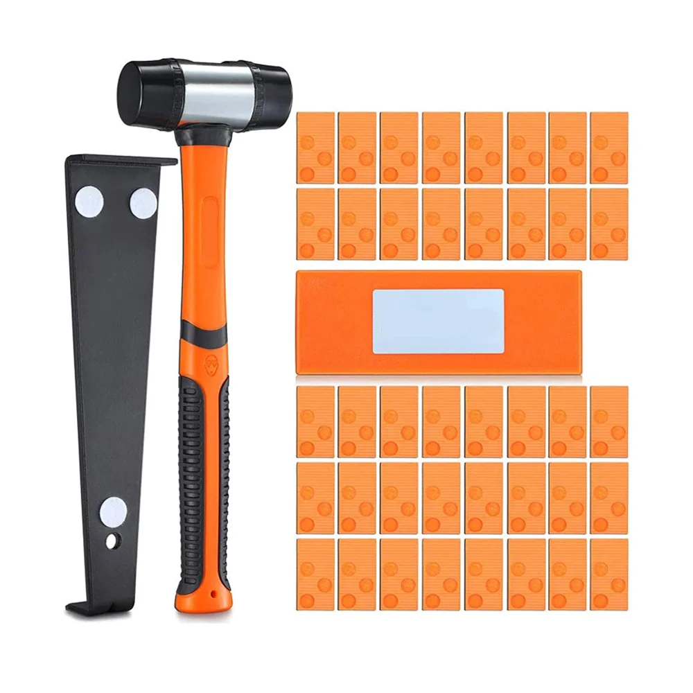 K-019 43PCS Laminate Wood Flooring Installation Kit With 40 Spacers, Tapping Block, Widen Pull Bar and Heavy Duty Mallet
K-019 43PCS Laminate Wood Flooring Installation Kit With 40 Spacers, Tapping Block, Widen Pull Bar and Heavy Duty Mallet