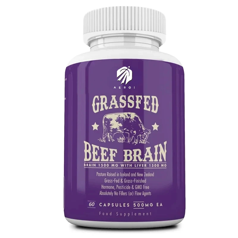 Grass fed beef brain supplement containing beef liver, whole food brain support liver health capsules, 60 vegetarian capsules
Grass fed beef brain supplement containing beef liver, whole food brain support liver health capsules, 60 vegetarian capsules
