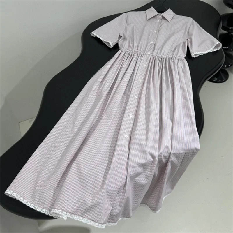 Pink Colour Long Dress M956249 Women Clothing Button Elastic Waist High Quality Spring Summer Streetwear Sweetness Style 2024
Pink Colour Long Dress M956249 Women Clothing Button Elastic Waist High Quality Spring Summer Streetwear Sweetness Style 2024
