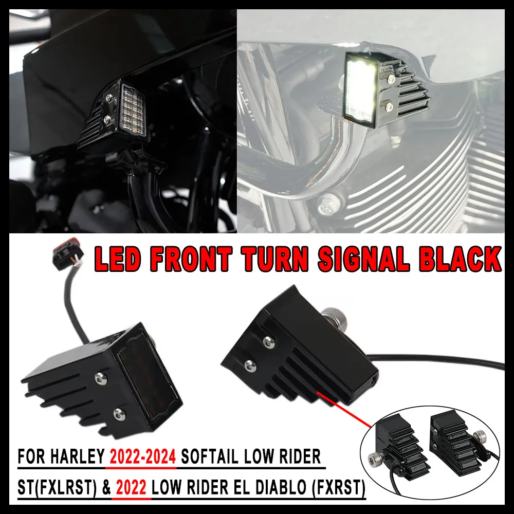 NEW Motorcycle LOW RIDER ST HIGH-PERFORMANCE LED FRONT TURNSIGNALS Black For Harley Softail Low Rider ST El Diablo FXRST FXLRST
NEW Motorcycle LOW RIDER ST HIGH-PERFORMANCE LED FRONT TURNSIGNALS Black For Harley Softail Low Rider ST El Diablo FXRST FXLRST