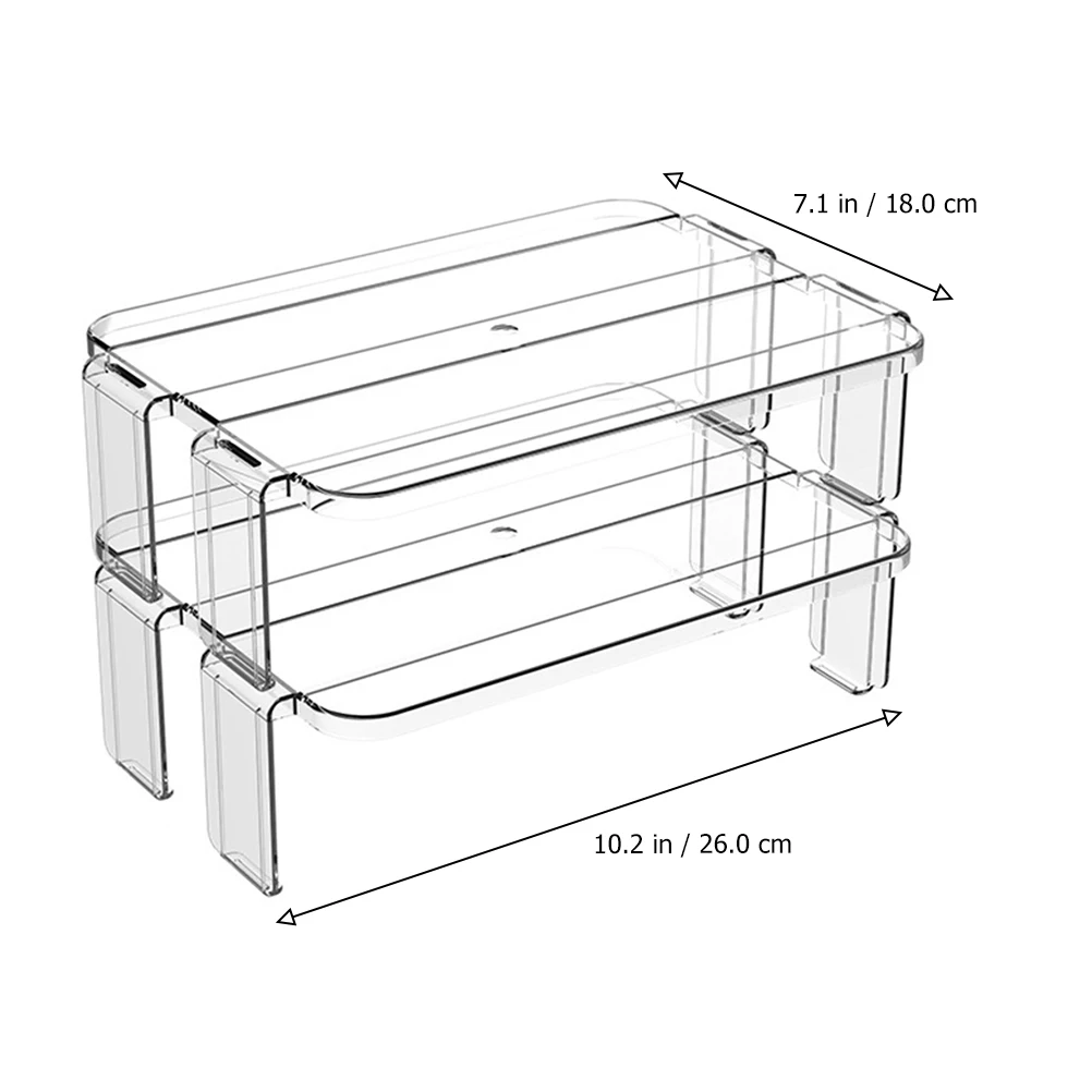 2 Pcs Kitchen Refrigerator Shelf Storage Shelves Supplies Tableware Plastic Transparent
2 Pcs Kitchen Refrigerator Shelf Storage Shelves Supplies Tableware Plastic Transparent