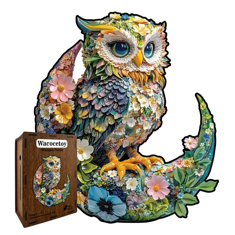 Owl Wooden Irregular Puzzle Toy High Difficulty Stress Relief Jigsaw Game Unique Decorative Gift HG112
Owl Wooden Irregular Puzzle Toy High Difficulty Stress Relief Jigsaw Game Unique Decorative Gift HG112