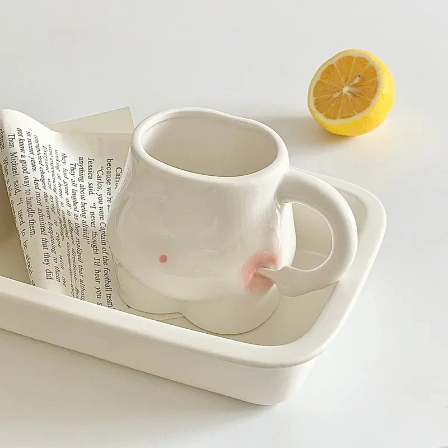 Cute Kawaii Creative Ceramic Mug with Pinch Belly Design - Great for Coffee, Milk, and Breakfast - Adorable Body Art Girls Funny
Cute Kawaii Creative Ceramic Mug with Pinch Belly Design - Great for Coffee, Milk, and Breakfast - Adorable Body Art Girls Funny