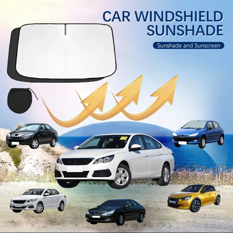 Car Windshield Sun Shade Covers for Front Window Sunscreen UV Parasol For Peugeot 307 308 208 508 107 607 Summer Car Accessories
Car Windshield Sun Shade Covers for Front Window Sunscreen UV Parasol For Peugeot 307 308 208 508 107 607 Summer Car Accessories