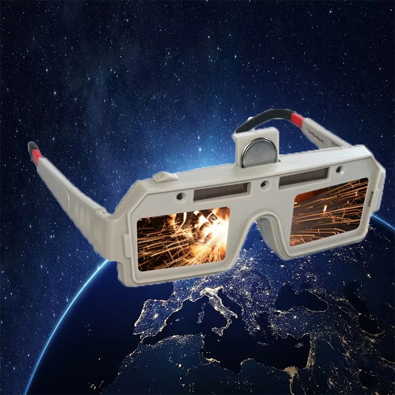 This new type of automatic brightness-adjusting welding goggles is equipped with replaceable lithium batteries.
This new type of automatic brightness-adjusting welding goggles is equipped with replaceable lithium batteries.