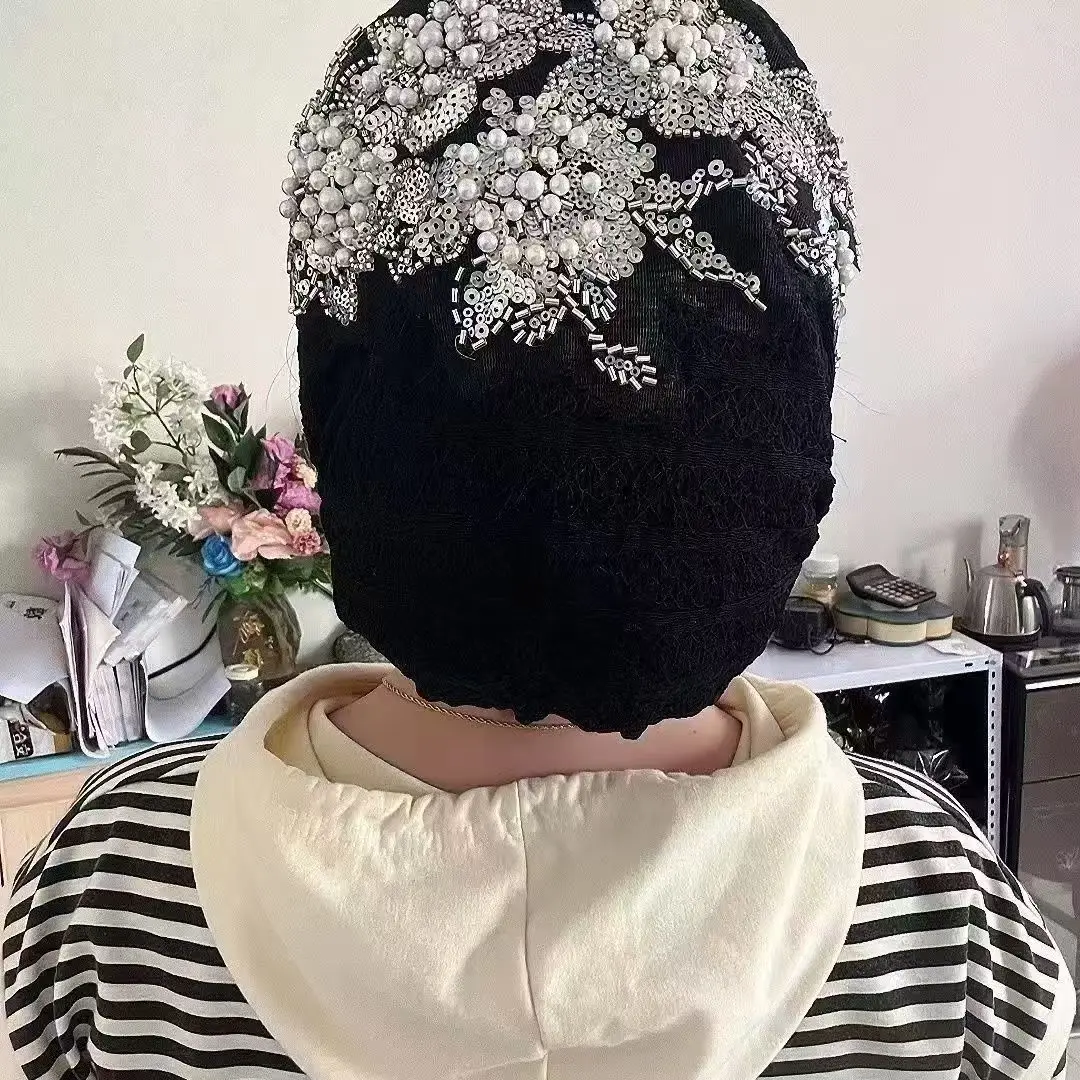 Sequins Beads Turban Women Beret Hat Hijab Beanies Bonnet Headscarf Chemo Cap Hair Loss Head Wrap Muslim Baggy Slouchy Headband
Sequins Beads Turban Women Beret Hat Hijab Beanies Bonnet Headscarf Chemo Cap Hair Loss Head Wrap Muslim Baggy Slouchy Headband