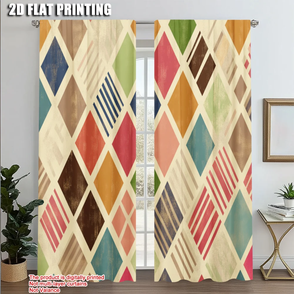 2pcs, Pattern Curtains 2D print Ambesonne Geometric Versatile 100% Polyester (without rod) Room Decor Ldeal for Bedroom, Living
2pcs, Pattern Curtains 2D print Ambesonne Geometric Versatile 100% Polyester (without rod) Room Decor Ldeal for Bedroom, Living