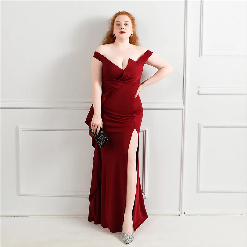 DongCMY Formal Evening Gown Dresses Long Super Fat Size Plus Size Fat Size Fat Beauty Costume Banquet Burgundy Fishtail Dress
DongCMY Formal Evening Gown Dresses Long Super Fat Size Plus Size Fat Size Fat Beauty Costume Banquet Burgundy Fishtail Dress