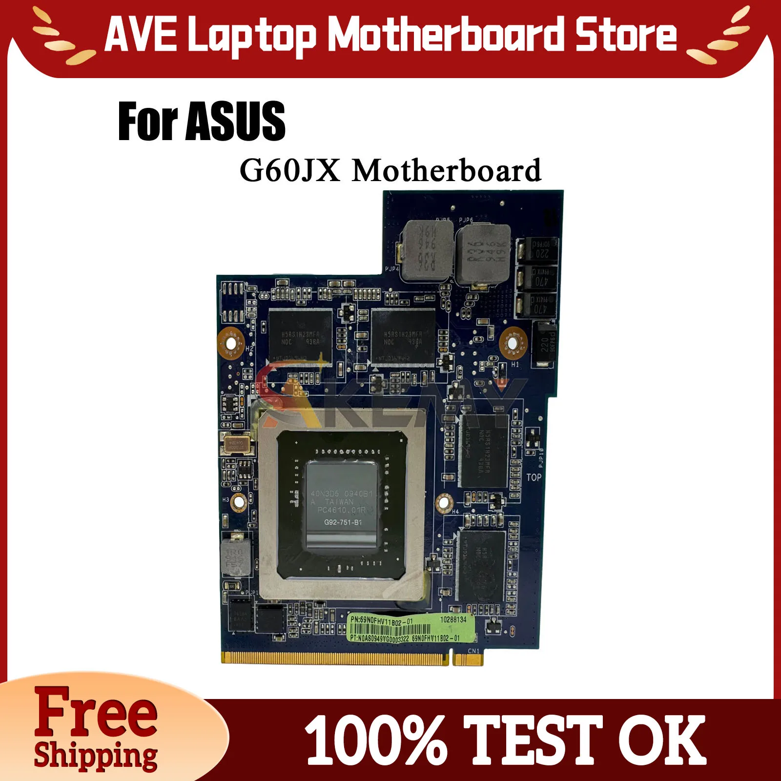 G60JX Laptop Motherboard For ASUS G60J G60JX Notebook Mainboard This item is in stock 100% tests OK fast shipping High quality
G60JX Laptop Motherboard For ASUS G60J G60JX Notebook Mainboard This item is in stock 100% tests OK fast shipping High quality