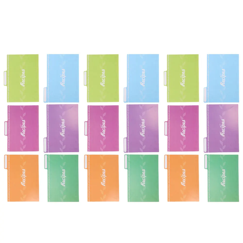 18 Pcs Russian Recipe Divider Cards 10x15cm Colorful Sheets for Kitchen Meal Planning Portable Paper ganizers
18 Pcs Russian Recipe Divider Cards 10x15cm Colorful Sheets for Kitchen Meal Planning Portable Paper ganizers