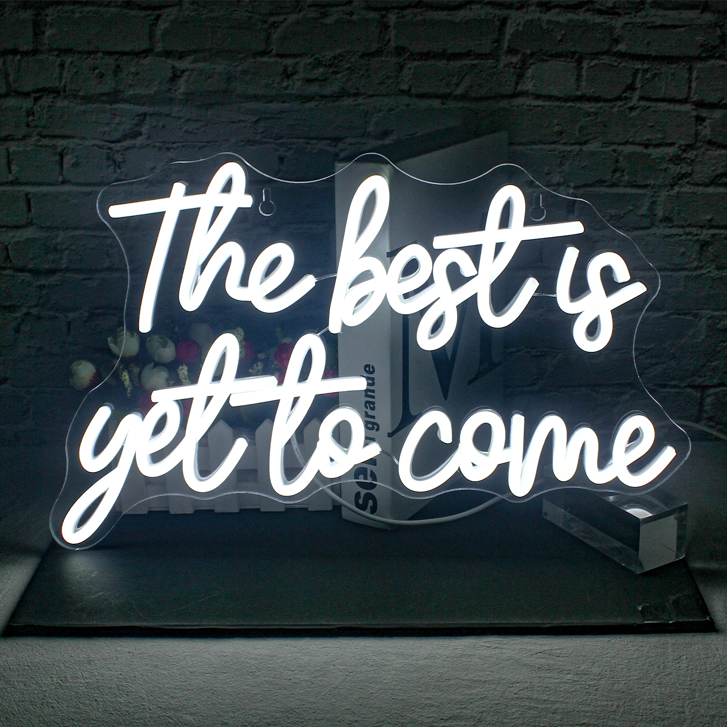 The Best Is Yet To Come Неоновая вывеска Настенный декор Белый художественный лист Светодиодный неоновый бар с питанием от USB Свадебная детская комната Неоновая вечеринка по случаю дня рождения
The Best Is Yet To Come Неоновая вывеска Настенный декор Белый художественный лист Светодиодный неоновый бар с питанием от USB Свадебная детская комната Неоновая вечеринка по случаю дня рождения
