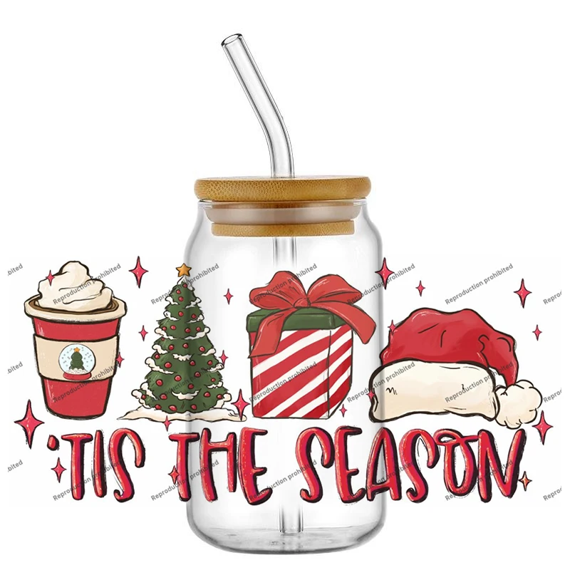 Christmas decorations Coffee cup DIY 6oz UV DTF Cup Wrap Transfers Stickers Decorate Mugs Beer Can Bottle Libbey Glass
Christmas decorations Coffee cup DIY 6oz UV DTF Cup Wrap Transfers Stickers Decorate Mugs Beer Can Bottle Libbey Glass