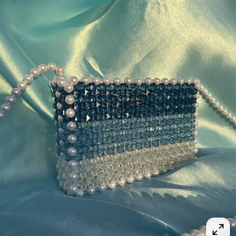 Acrylic Bead Made Women's Bag Shoulder Bag Pearl Gradient Color Flip Handle Small Square Bags Customizable Color Wholesale
Acrylic Bead Made Women's Bag Shoulder Bag Pearl Gradient Color Flip Handle Small Square Bags Customizable Color Wholesale