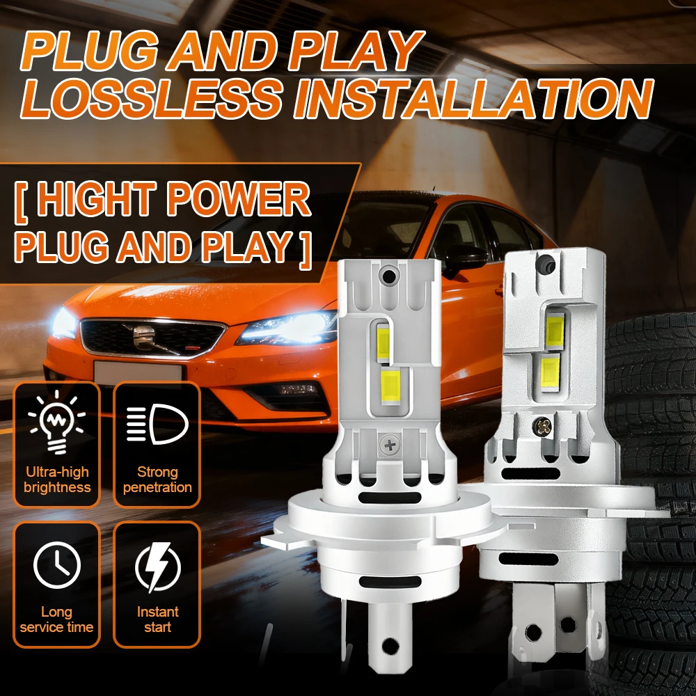 H4 LED Headlights 9003 HB2 Light Bulbs Canbus 12V 800W Lamps Light Turbo Led Diode Lamp Auto Motorcycle 200000LM Headlamp
H4 LED Headlights 9003 HB2 Light Bulbs Canbus 12V 800W Lamps Light Turbo Led Diode Lamp Auto Motorcycle 200000LM Headlamp