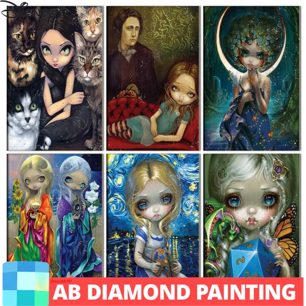 Алмазная живопись AB «Алиса в стране чудес» 5D «сделай сам», мозаичная вышивка, Мультяшные большие глаза, девочка, искусство, крест, домашний декор, подарки для детей
Алмазная живопись AB «Алиса в стране чудес» 5D «сделай сам», мозаичная вышивка, Мультяшные большие глаза, девочка, искусство, крест, домашний декор, подарки для детей