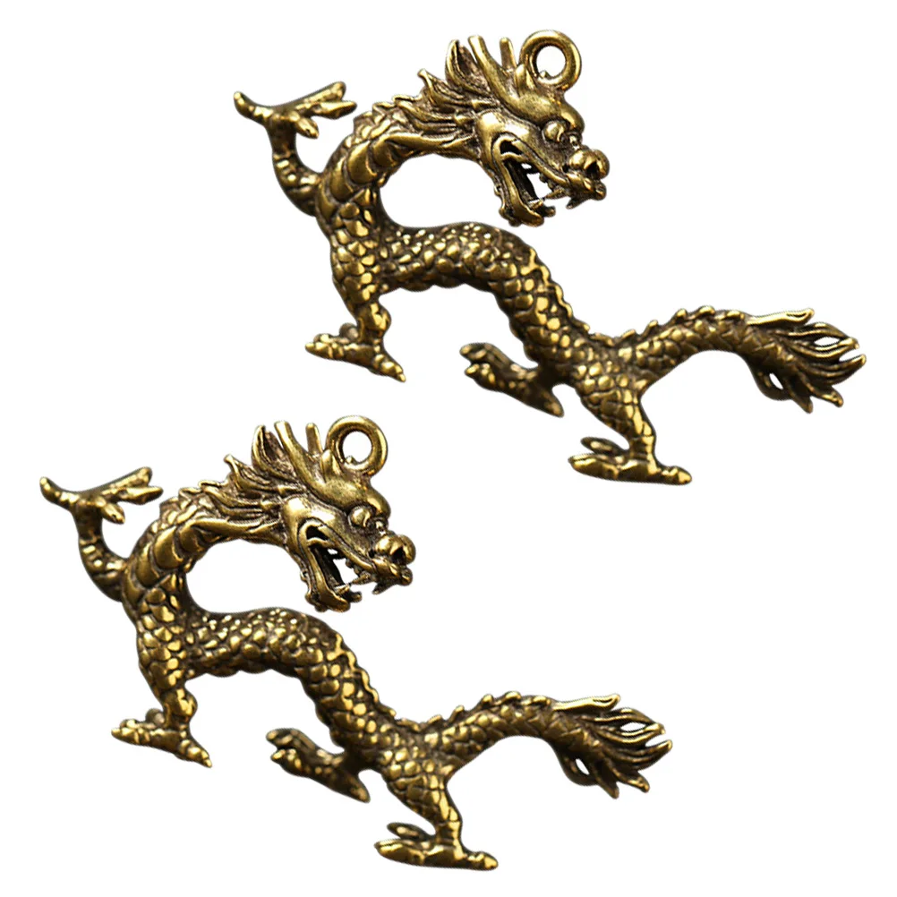 2 Pcs Brass Keychain Dragon Shape Pendant for Keys Rings DIY Accessories Wallet Decor Lightweight Portable Engraved Details
2 Pcs Brass Keychain Dragon Shape Pendant for Keys Rings DIY Accessories Wallet Decor Lightweight Portable Engraved Details