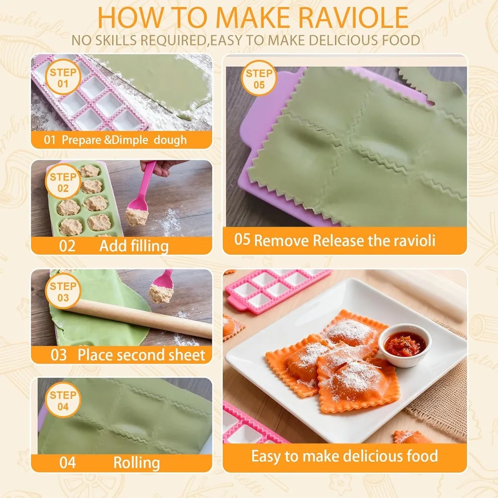 Набор инструментов для изготовления макаронных изделий, набор для изготовления равиоли с качающимися штифтами, доской для гвинчи, штампов, резаком и ковриком для выпечки
Набор инструментов для изготовления макаронных изделий, набор для изготовления равиоли с качающимися штифтами, доской для гвинчи, штампов, резаком и ковриком для выпечки