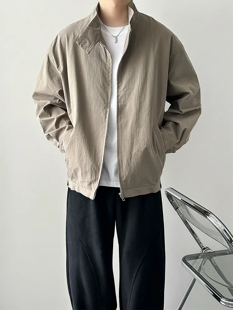 Retro Japanese Sle Stand Collar Jaet Men's Vintage Workwear Sle Windbreaker Cool Bomber Jaet Outerwear Trendy
Retro Japanese Sle Stand Collar Jaet Men's Vintage Workwear Sle Windbreaker Cool Bomber Jaet Outerwear Trendy