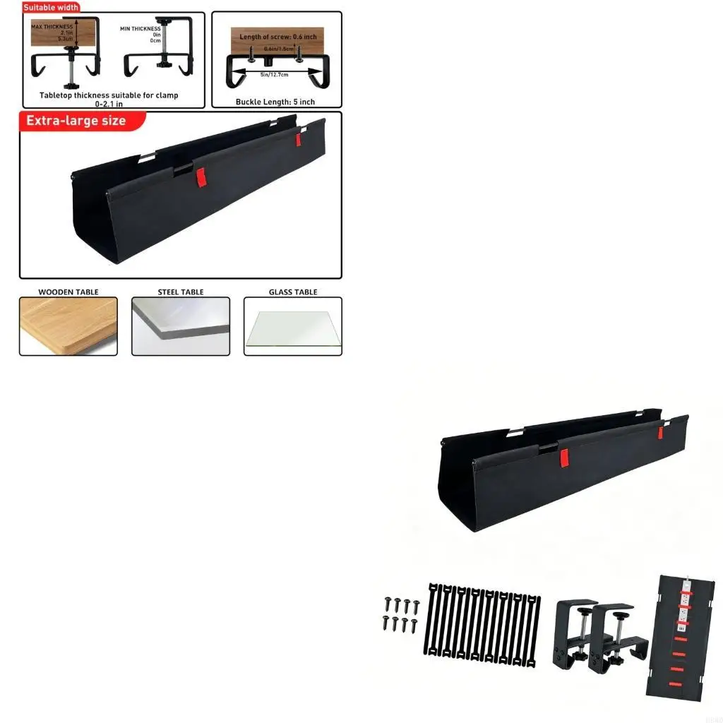 Office Desk Cord Manager 120cm careful Storage for Power Supplies and Cords H8WD
Office Desk Cord Manager 120cm careful Storage for Power Supplies and Cords H8WD
