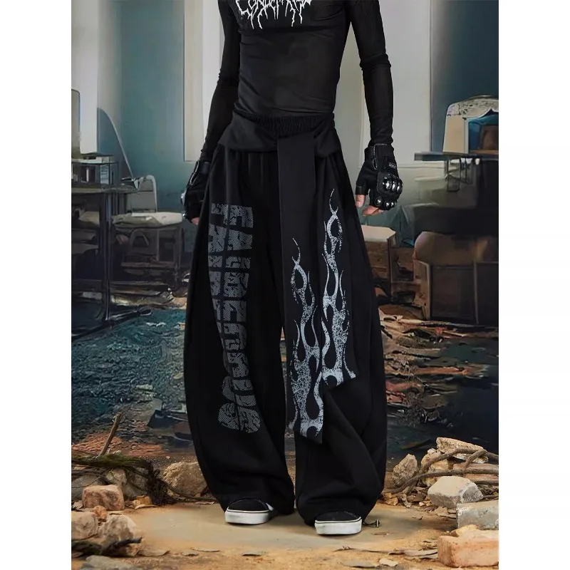 2026 Summer New Retro Flame Printed Casual Baggy Pants for Men Y2k High Street Hip Hop Street Dance Wide Leg Pants Sweatpants
2026 Summer New Retro Flame Printed Casual Baggy Pants for Men Y2k High Street Hip Hop Street Dance Wide Leg Pants Sweatpants
